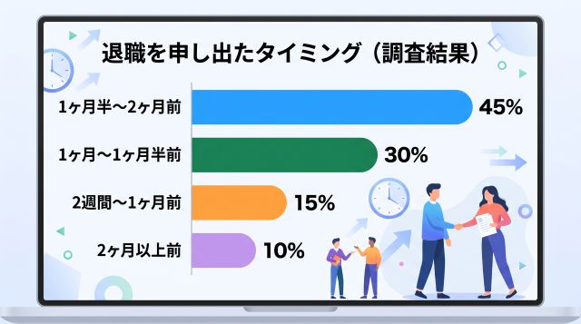 退職を申し出たタイミング