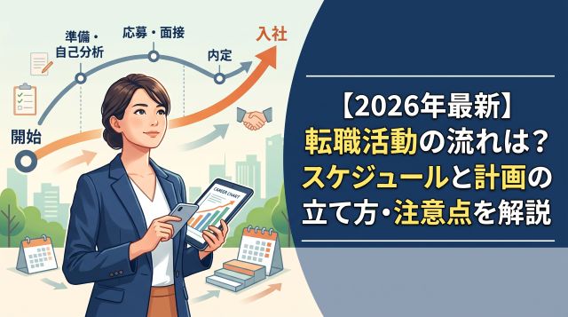 【2026年最新】転職活動を成功に導く！基本的な流れとスケジュール・計画の立て方・注意点を徹底解説