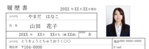 履歴書の写真