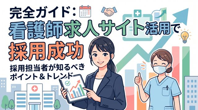 【2026年最新】看護師採用を成功に導く求人サイト活用完全ガイド｜手数料相場・選考歩留まり・最新トレンドまで徹底解説