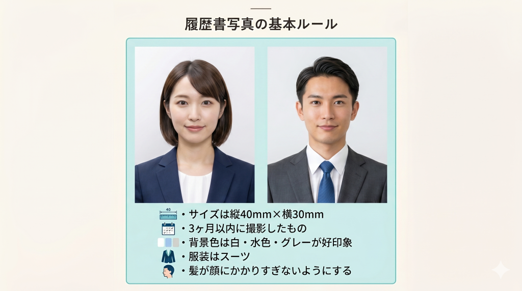 履歴書の写真見本