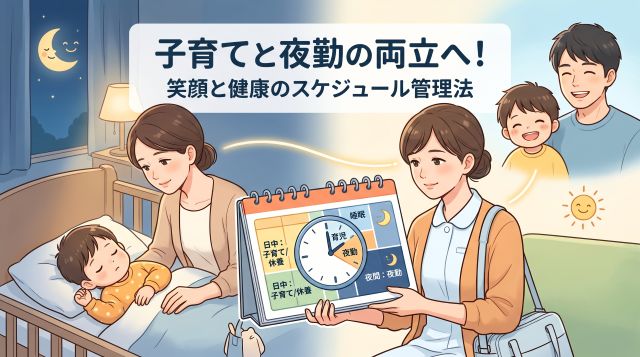 子育てと夜勤は両立できる？限界を感じる前に実践したいスケジュール管理術と乗り越え方【実データ解説】