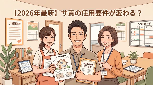 【2026年最新】サービス提供責任者（サ責）の任用要件は変わる？最新情報と必須資格を徹底解説