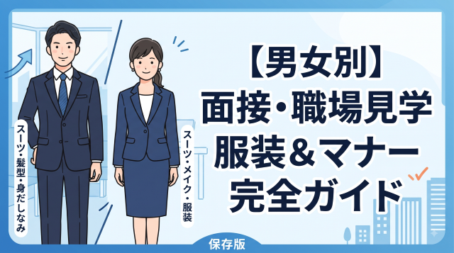 失敗しない！面接・職場見学の服装・身だしなみマナー完全ガイド【男女別・データ付】