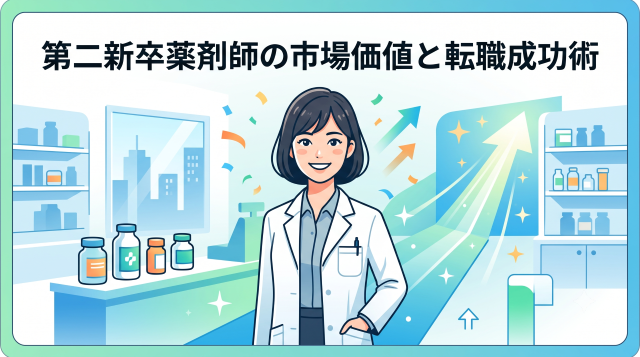 第二新卒薬剤師の市場価値は高い？転職を成功させる5つのポイントとデータ解説