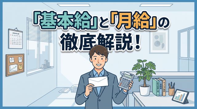 【完全版】「基本給」と「月給」の決定的な違いとは？手取りの仕組みや給与用語をデータ付きで徹底解説！