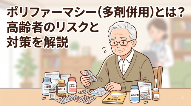ポリファーマシー（多剤併用）とは？高齢者のリスクとデータでわかる具体的対策