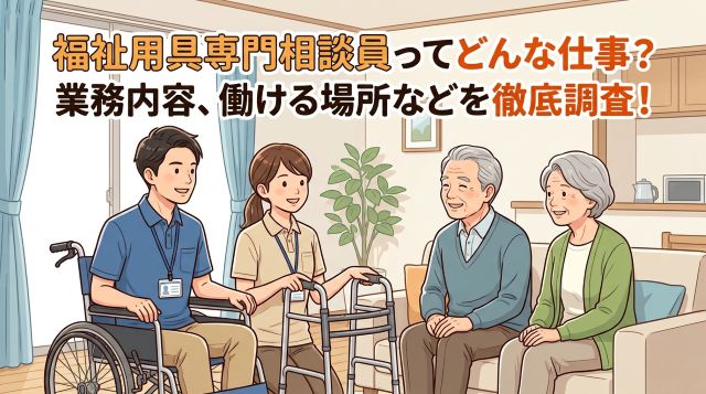 【2026年最新】福祉用具専門相談員とは？仕事内容・給料・働く場所・資格の取り方を徹底解説！