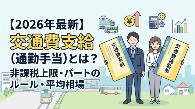 交通費支給（通勤手当）とは？非課税の上限額やパートのルール、平均相場を徹底解説