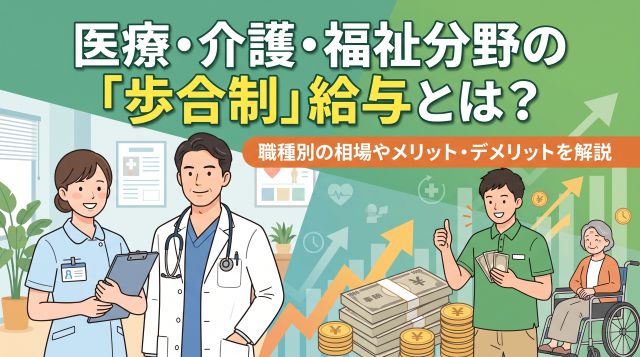 医療・介護・福祉分野の「歩合制」給与とは？職種別の相場やメリット・デメリットを徹底解説