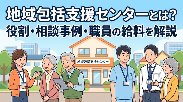 【わかりやすく解説】地域包括支援センターとは？役割・相談事例から職員の業務内容・勤務状況・給料まで網羅