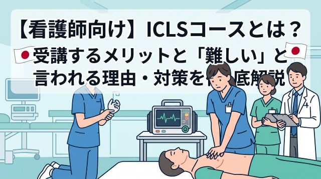 【看護師向け】ICLSコースとは？受講するメリットと「難しい」と言われる理由・対策を徹底解説