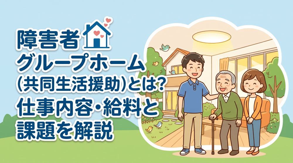 障害者グループホーム（共同生活援助）とは？仕事内容・給料と課題を解説