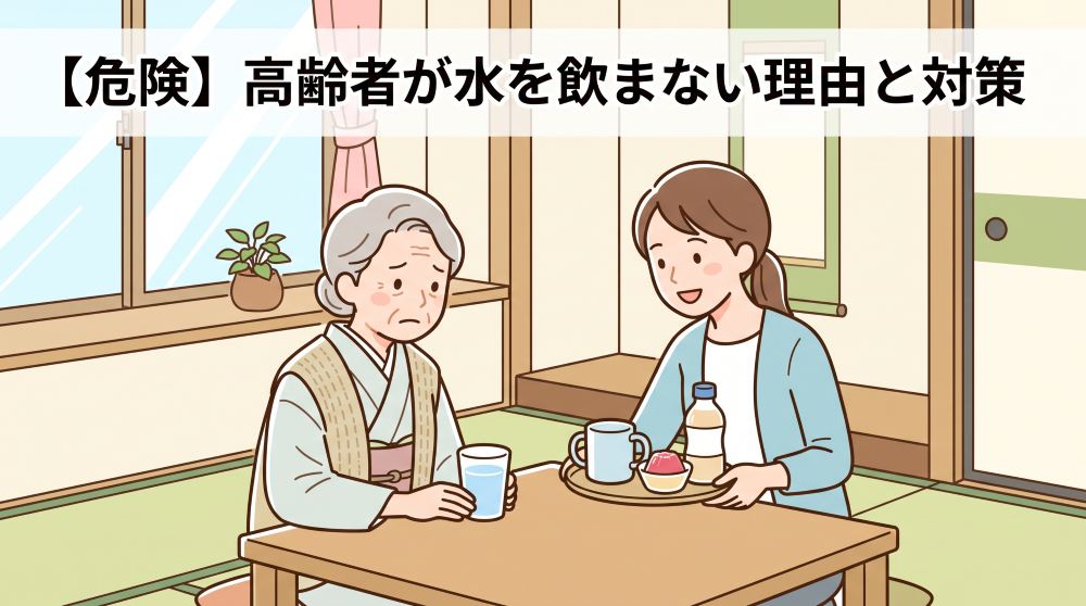 【危険】高齢者が水飲まない理由とは？家族がすべき脱水症対策5選