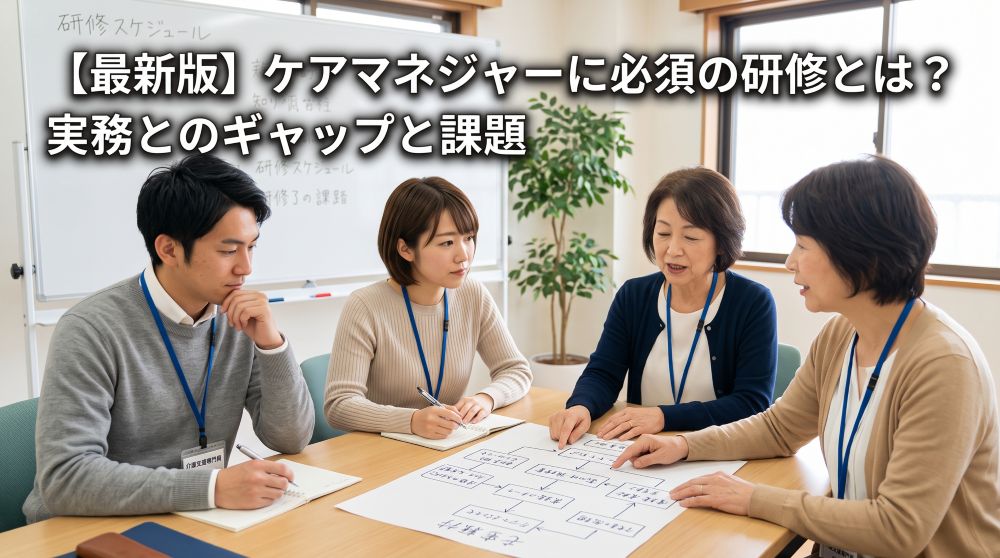 【最新版】ケアマネジャーに必要な必須研修とは？受講者の本音「実務とのギャップと課題」
