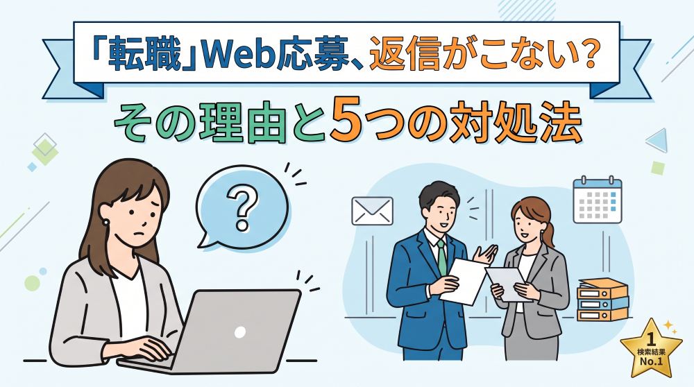 【転職】Web応募後に連絡がこない？返信待ちの目安期間と5つの対処法