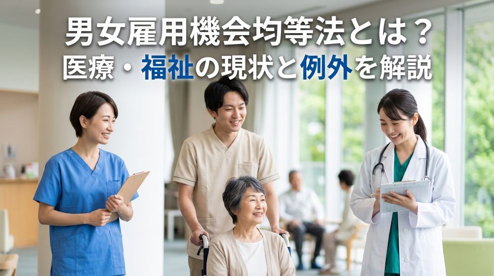 【2026年最新】男女雇用機会均等法とは？医療・福祉の現状と“例外”を徹底解説