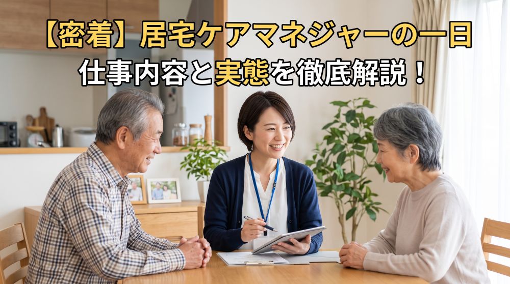 【密着】居宅介護支援事業所のケアマネジャーの仕事内容！1日の流れと実態を徹底解説