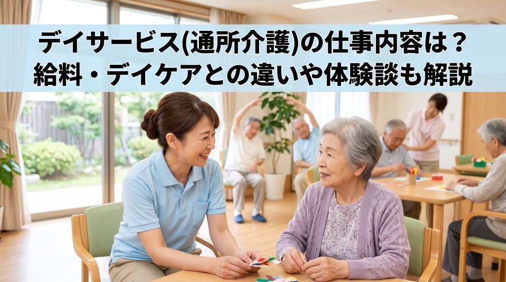 【2026年最新】デイサービス（通所介護）の仕事内容とは？給料・デイケアとの違いを徹底解説