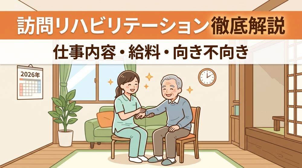 【2026年最新】訪問リハビリテーションとは？仕事内容・給料・向き不向きを徹底解説！
