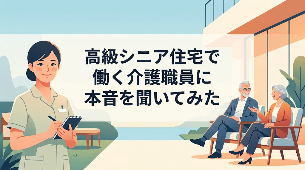 【2026年最新】高級シニア住宅の真実！働く介護職員に聞いたリアルな本音と実態
