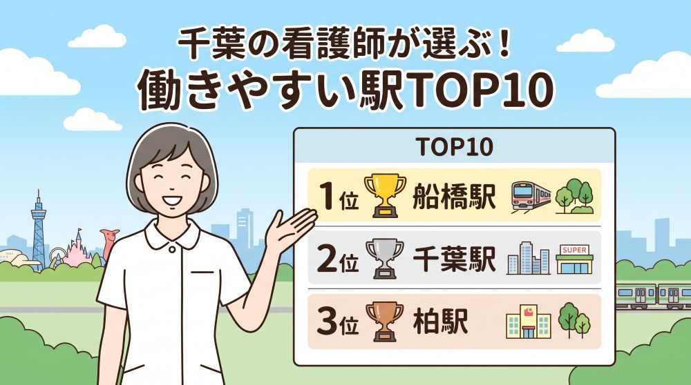 【2026年最新】千葉県の看護師求人！働きやすい駅ランキングTOP10と給与相場
