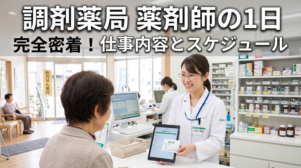 【薬剤師の1日】調剤薬局のリアルな仕事内容とスケジュールに完全密着！