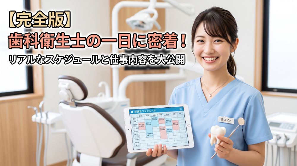 【完全版】歯科衛生士の一日に密着！リアルなスケジュールと仕事内容を大公開