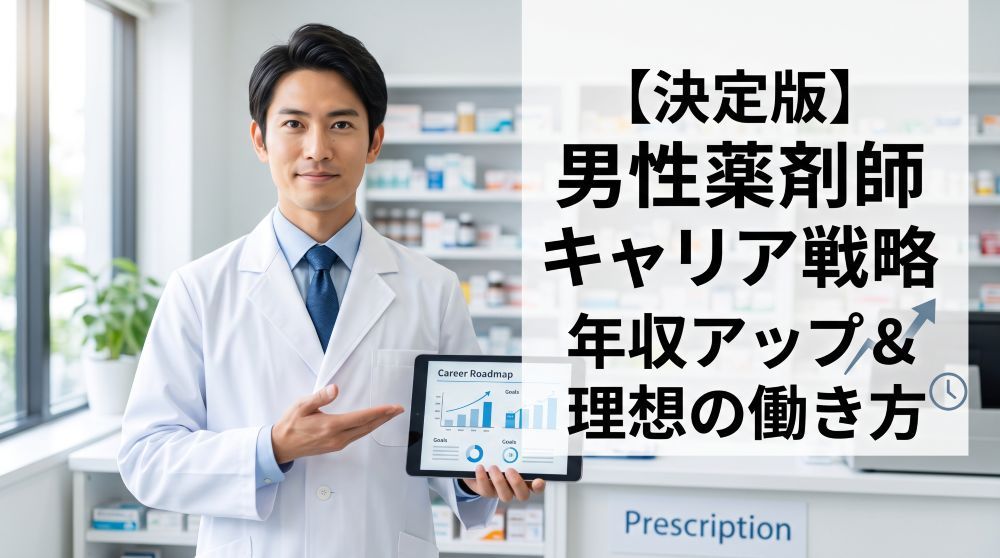 【完全版】男性薬剤師のキャリア戦略！年収アップと理想の働き方を実現