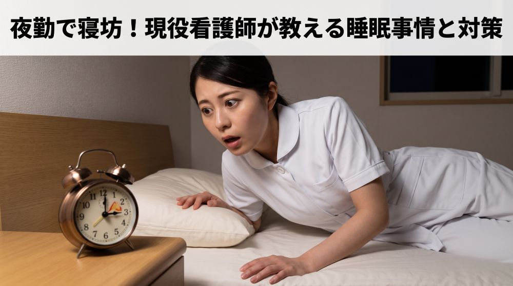 【看護師必読】夜勤の仮眠で寝坊したことある？現役が教える睡眠事情と対策