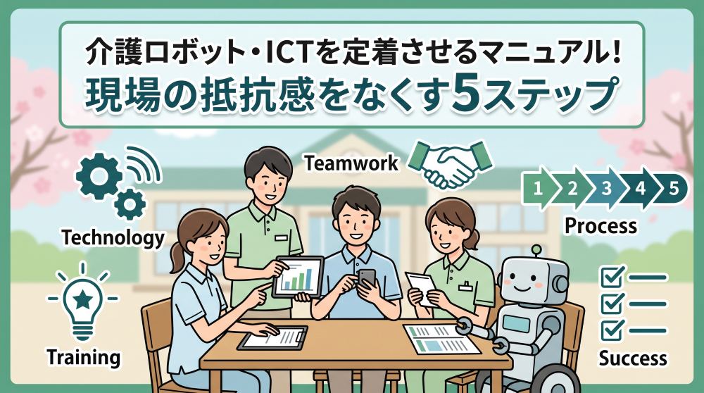 【2026年最新】介護ロボット・ICTを定着させるマニュアル！現場の抵抗感をなくす5ステップ