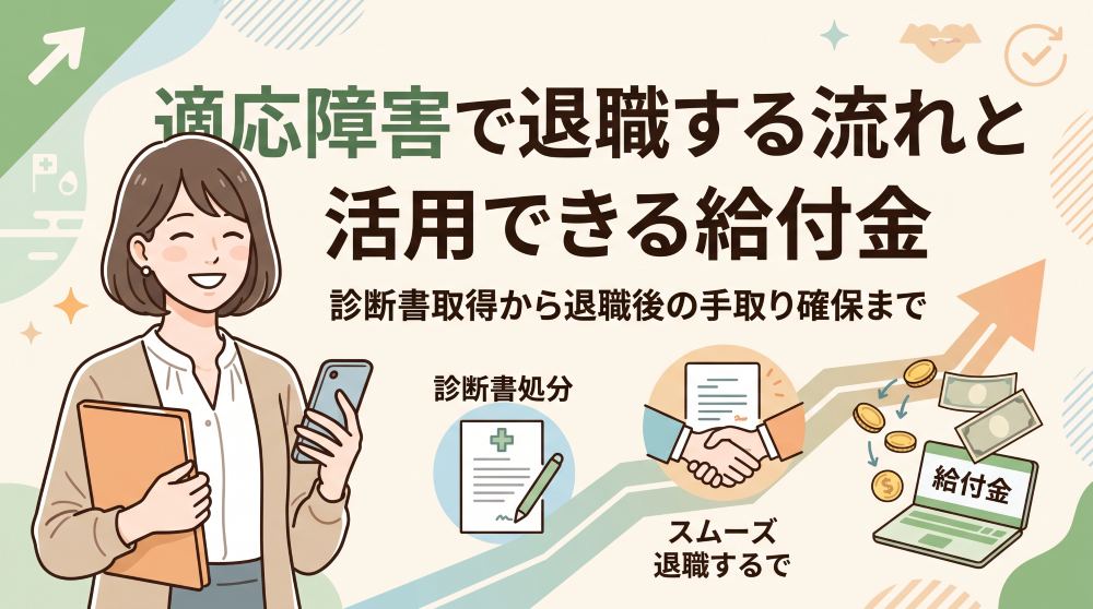 適応障害（適応反応症）で退職する完全ガイド｜退職の流れと手取りを増やす給付金制度