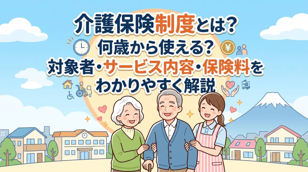 介護保険制度とは？何歳から使える？対象者・サービス内容・保険料をわかりやすく解説