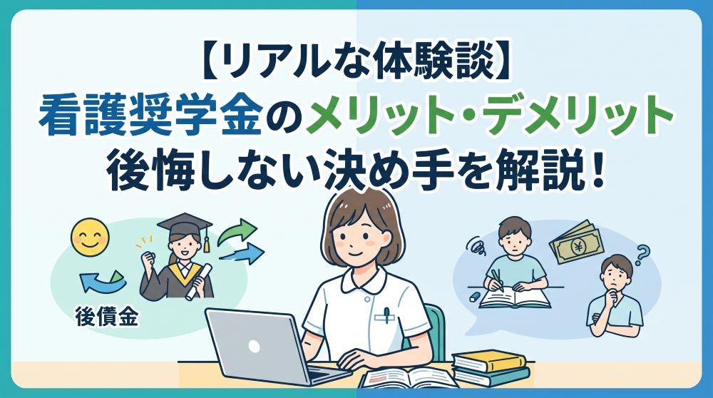 【リアルな体験談】看護奨学金のメリット・デメリットや返済・後悔しない決め手を徹底解説！