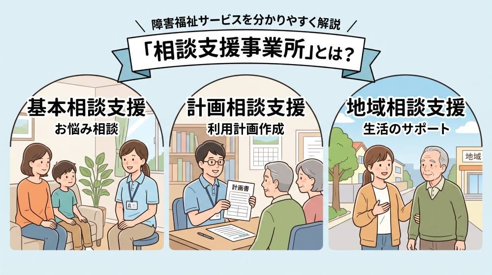 相談支援事業所とは？サービス内容や計画・地域・基本相談の違いをわかりやすく解説【障害福祉ガイド】