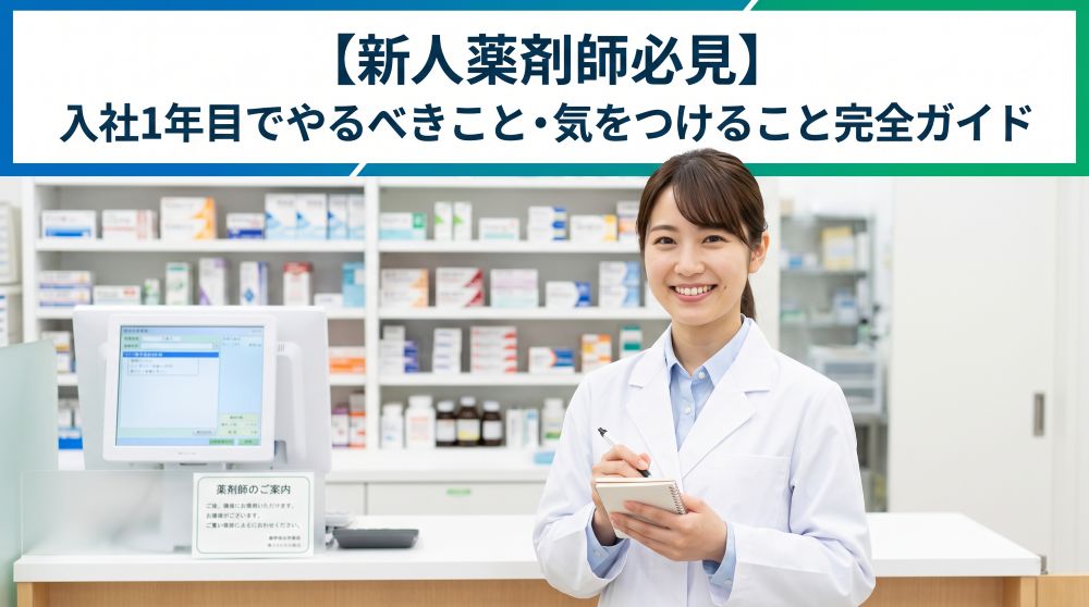 【新人薬剤師必見】入社1年目でやるべきこと・気をつけること完全ガイド