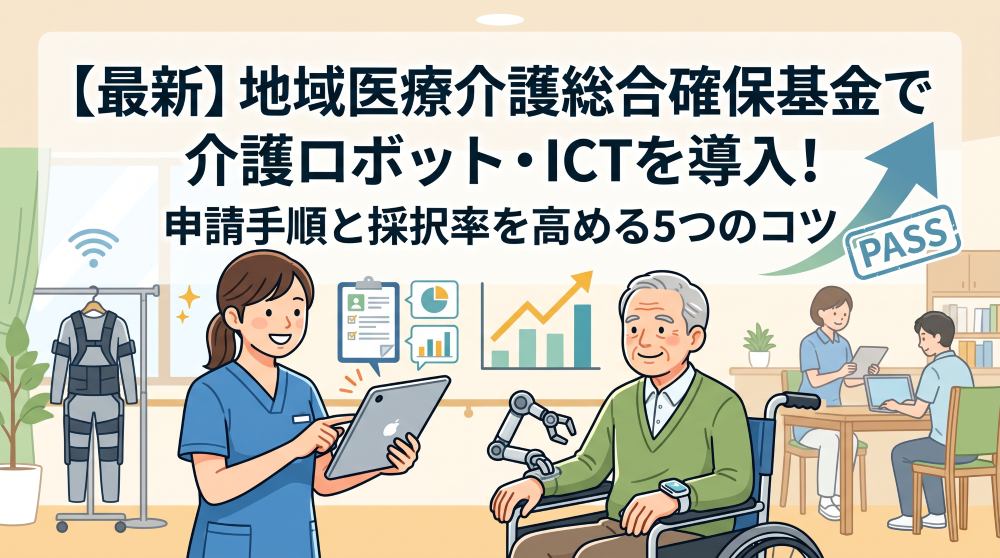 【最新】地域医療介護総合確保基金で介護ロボット・ICTを導入！申請手順と採択率を高める5つのコツ