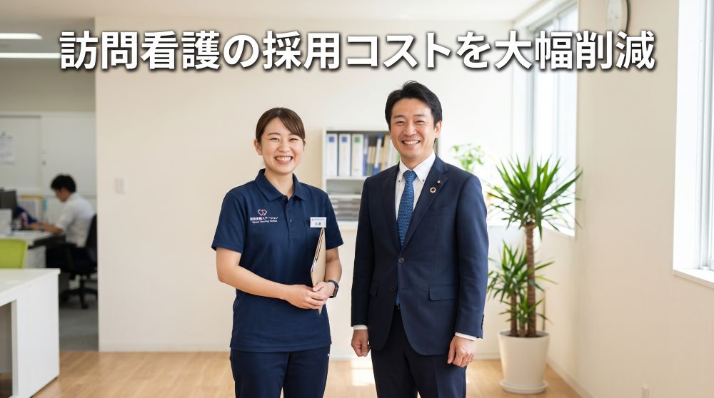 【データで解説】訪問看護の採用コストを大幅削減する5つの具体策と事例