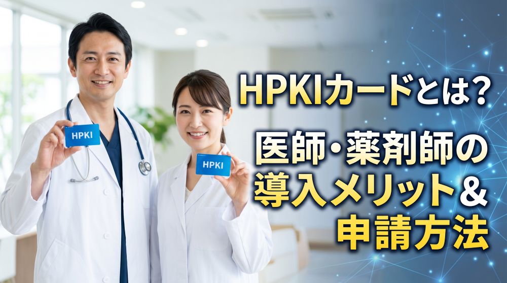 HPKIカードとは？医師・薬剤師のメリットと申請方法・導入背景を完全解説