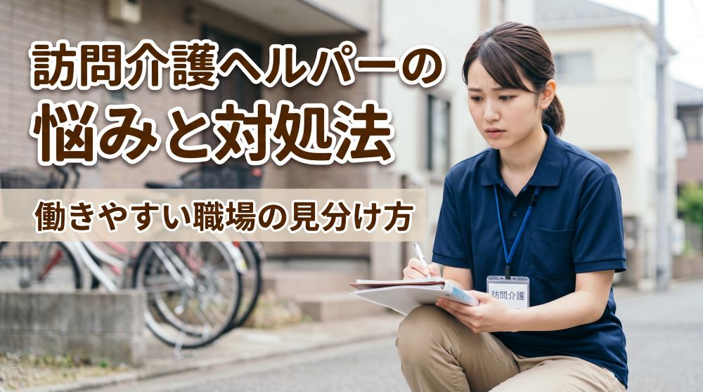 訪問介護ヘルパーの悩み5選と劇的対処法！働きやすい職場の見分け方