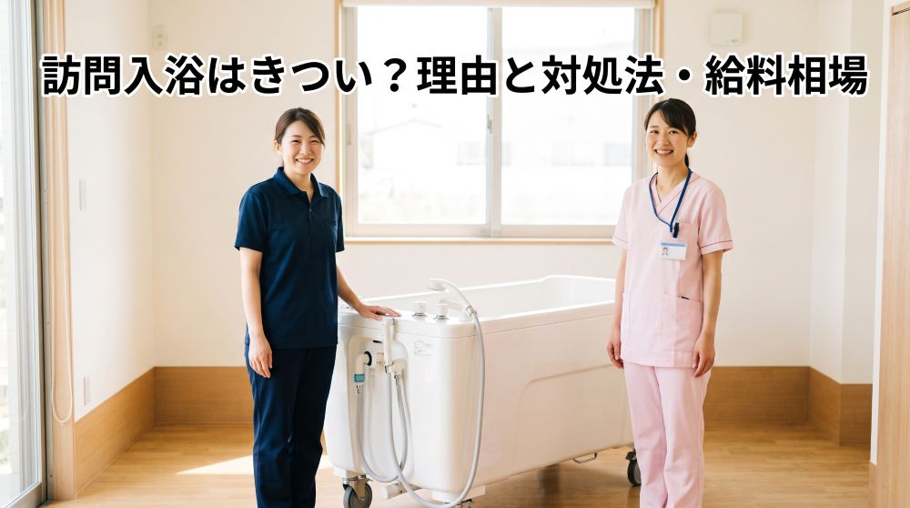 訪問入浴はきつい？6つの理由と対処法！看護師・介護職の給料相場も徹底解説