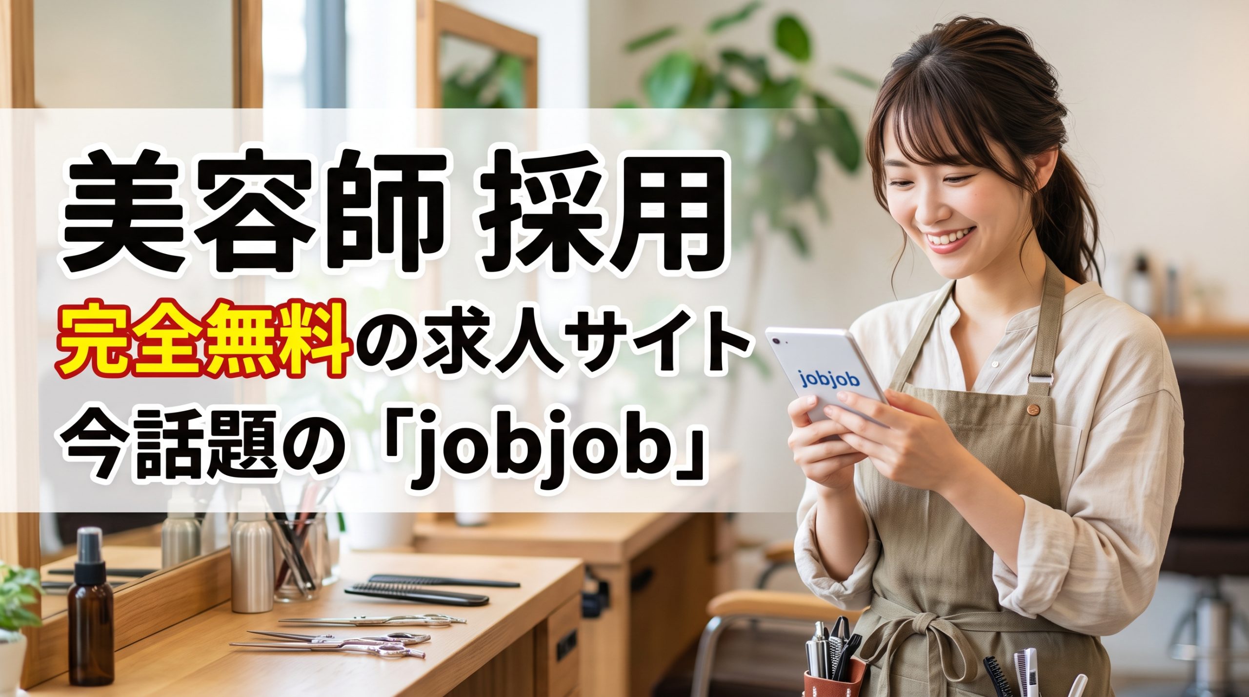 美容師採用の救世主！完全無料の求人サイト「jobjob」が話題の理由と成功データ