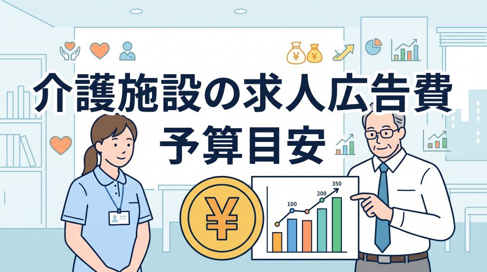 介護施設の求人広告費の予算目安は？手法別の相場とコスト削減策