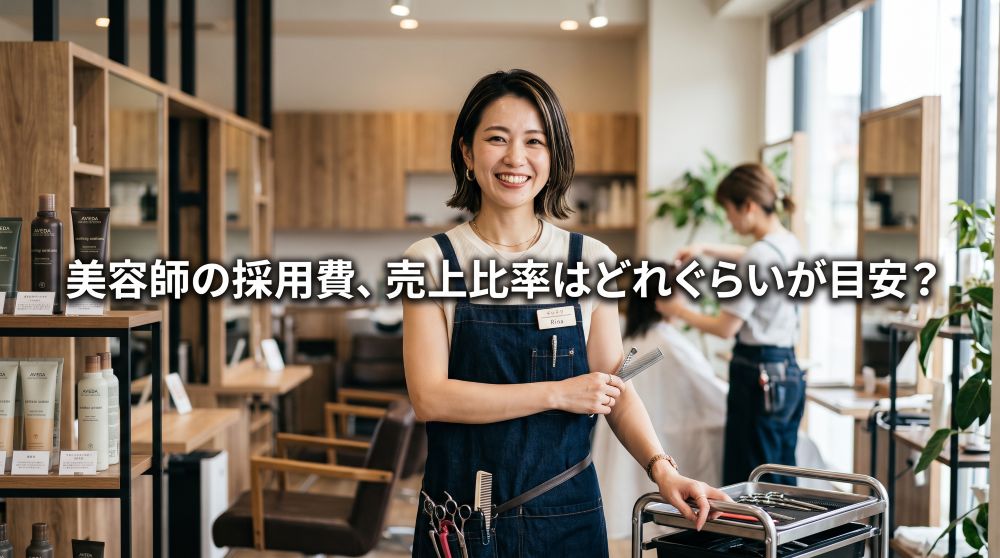 美容師の採用費・売上比率は何％が目安？適正コストと抑えるコツを解説