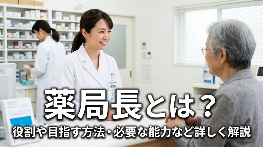 薬局長とは？役割・年収データ・必要な能力から目指す方法まで徹底解説