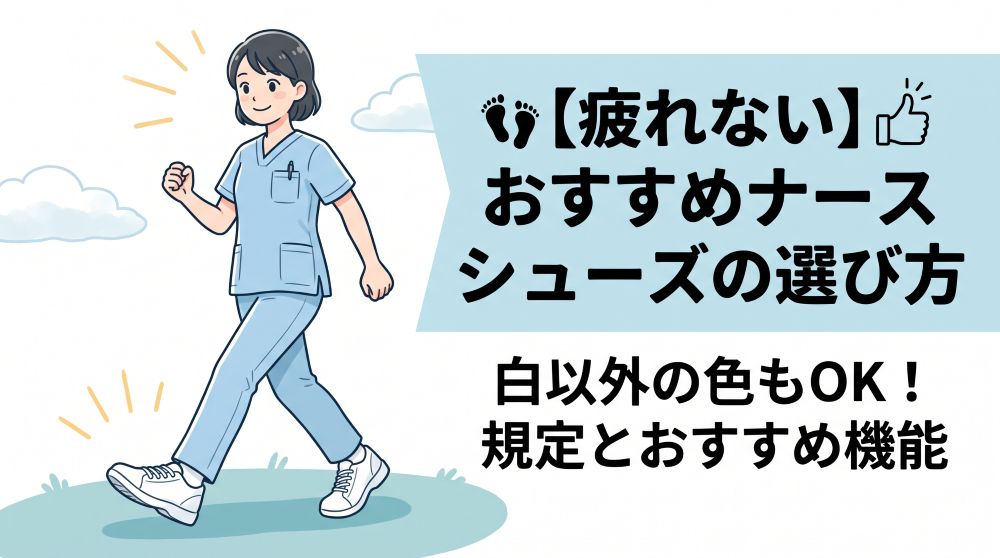 【2026年最新】疲れないナースシューズおすすめ人気ランキング！白以外の規定や選び方も解説
